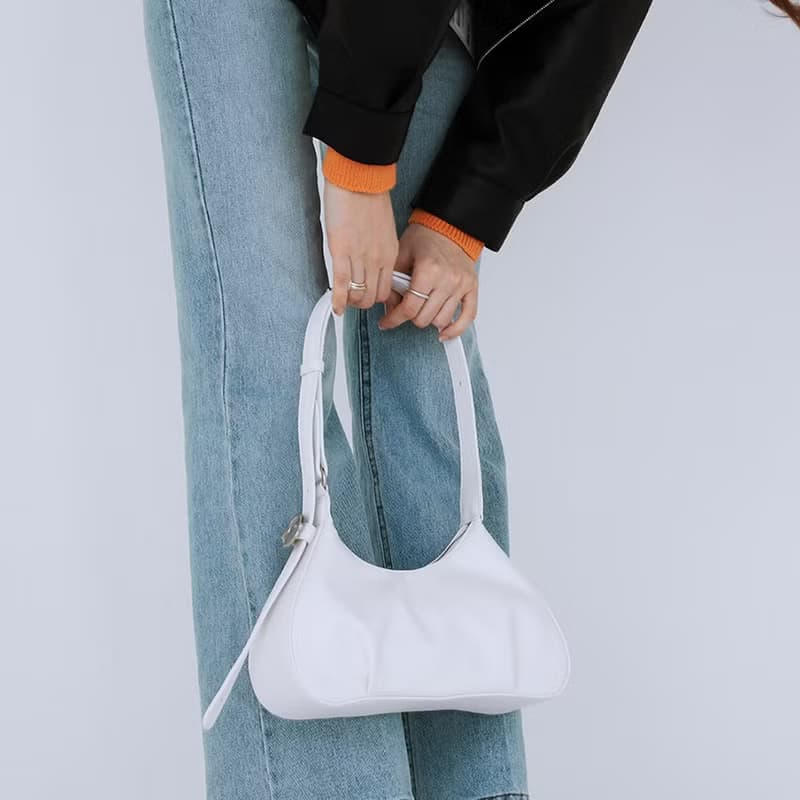 韓國製 MUR Atte 手袋/單肩包/手提袋 (Plain White)