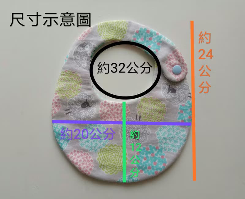 【5日內出貨】獅子與花兒 彌月禮物 圍兜  圓形平安符袋 圍兜