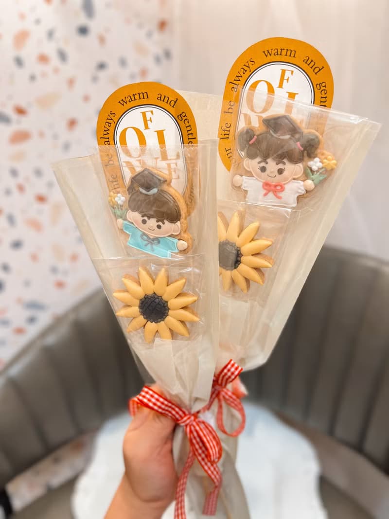 畢業季糖霜餅乾花束 畢業禮物 畢業花束