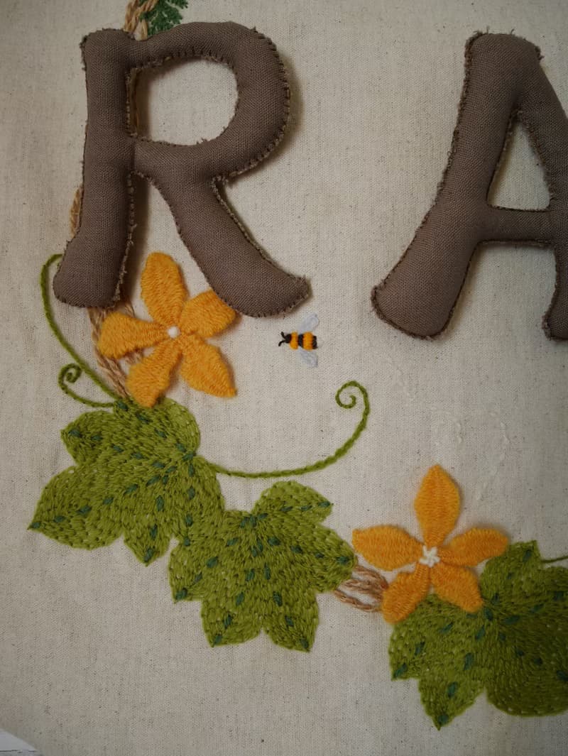 *蜜蜂的花園* 生日派對掛旗/慶祝掛旗/姓名掛旗/歲數掛旗