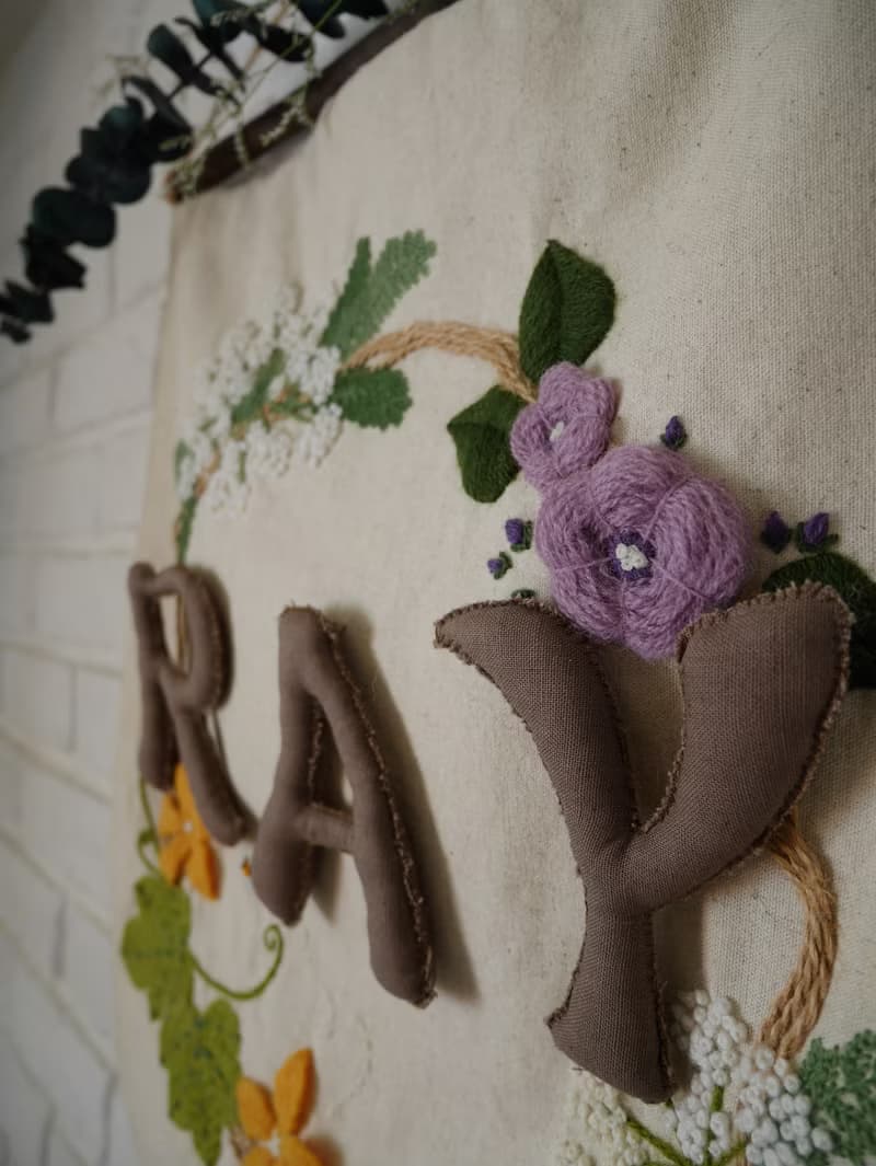 *蜜蜂的花園* 生日派對掛旗/慶祝掛旗/姓名掛旗/歲數掛旗