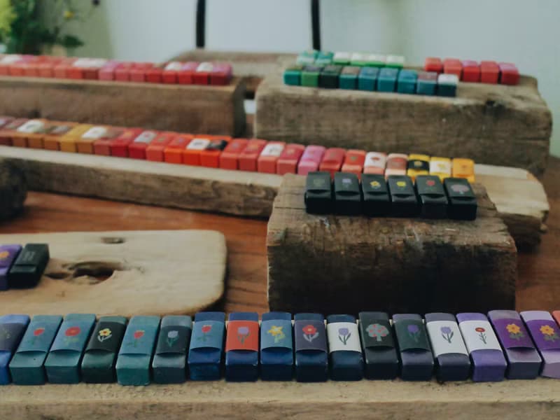 手工蠟筆—情人節禮物/植物語彙3支組