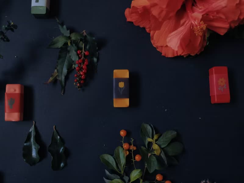 手工蠟筆—情人節禮物/植物語彙3支組