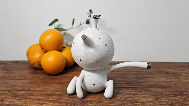 現代雅致茶壺【舉悟子】茶藝空間陶藝雕塑