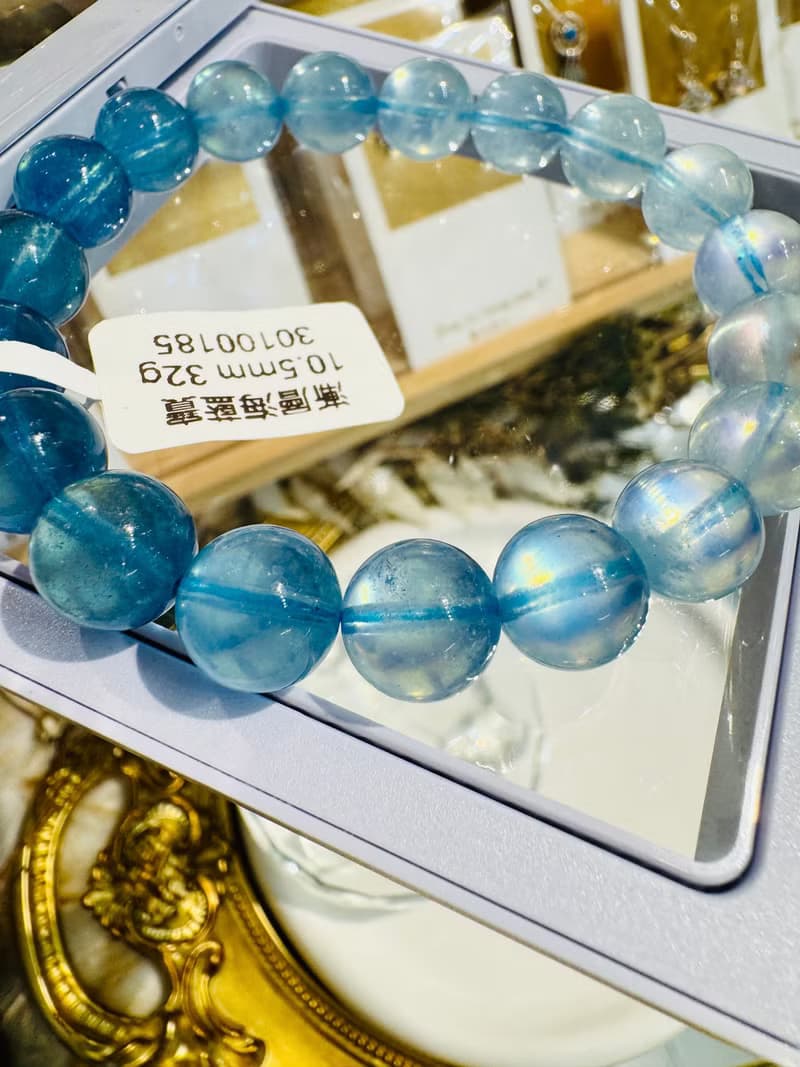 小精品星耀銀河閃亮漸層海洋星光海藍寶10.5mm32g釋放壓力舒緩情