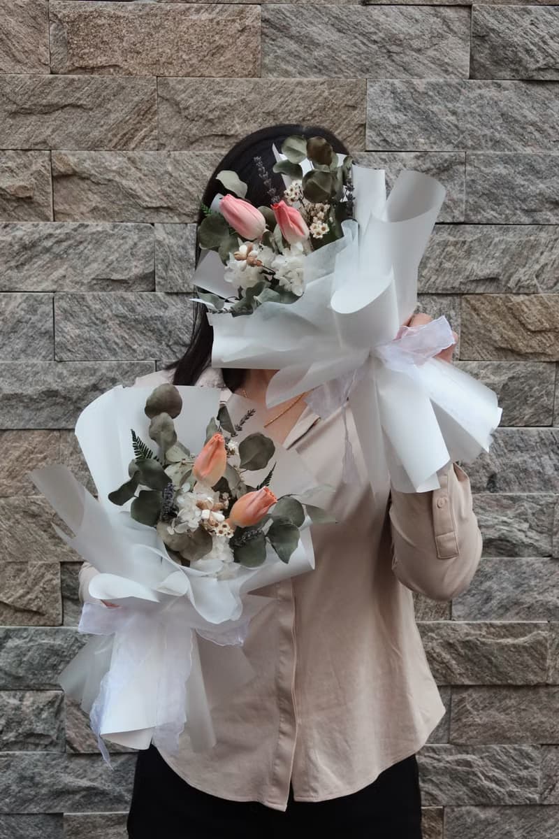 鬱金香索拉擴香乾燥花束