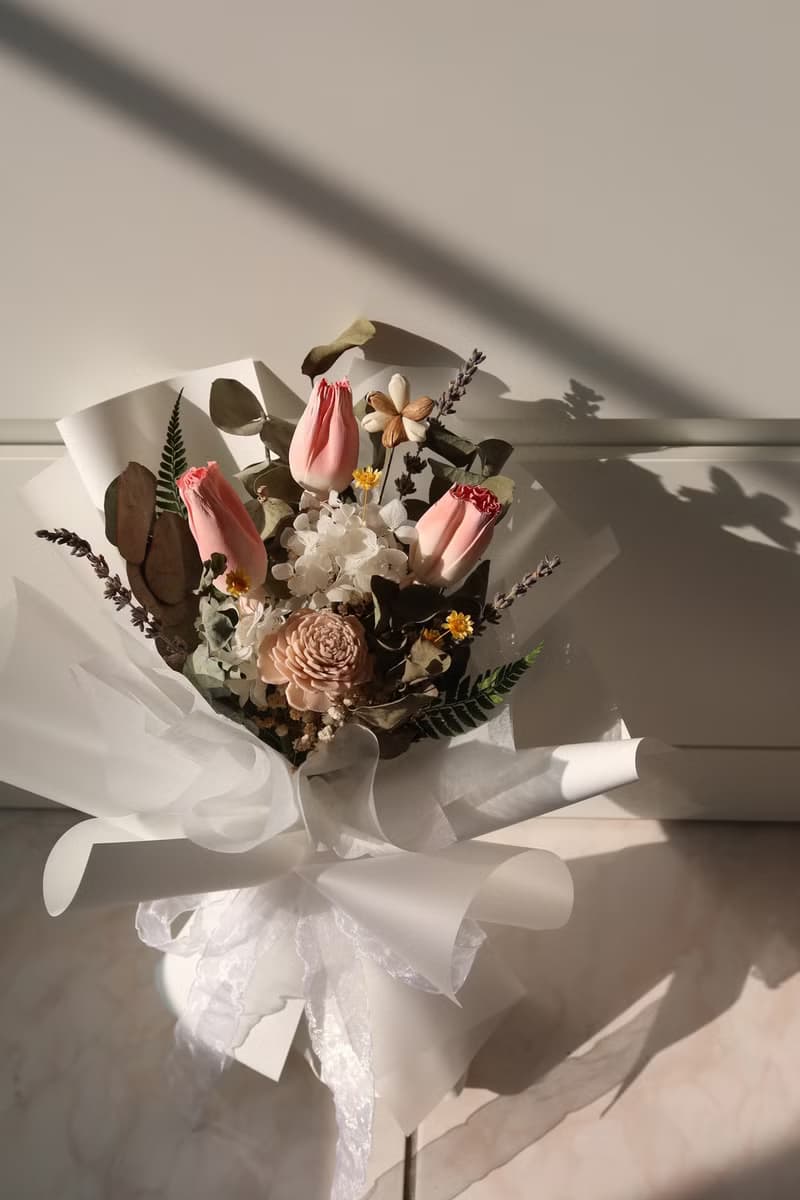 鬱金香索拉擴香乾燥花束