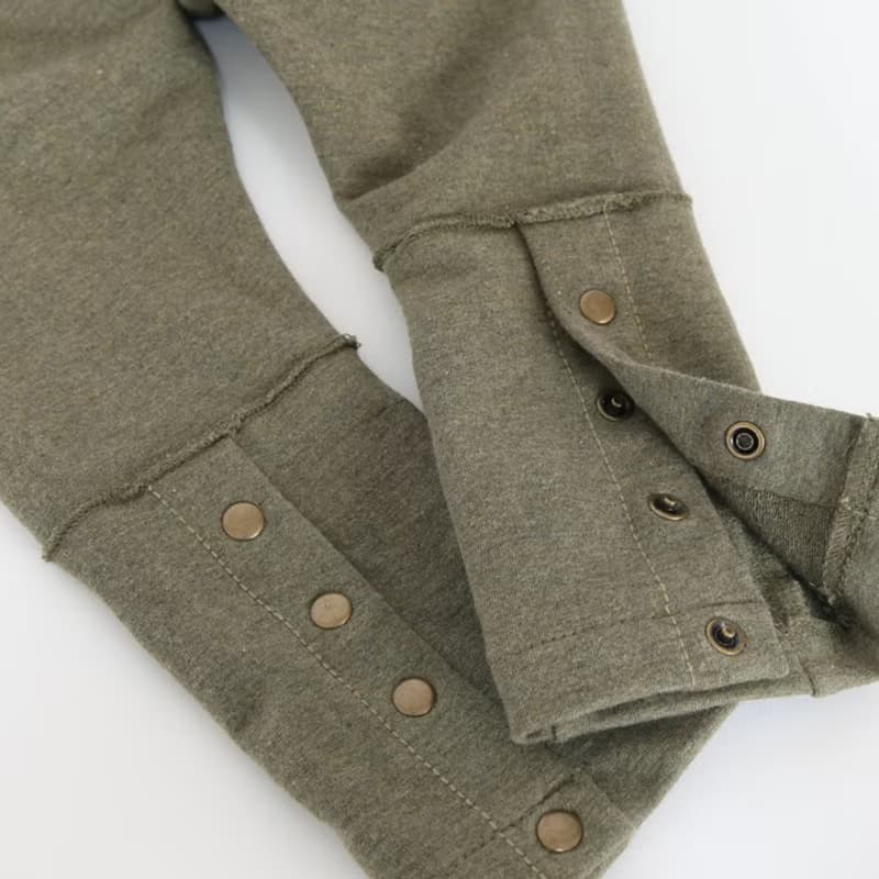 【瑞典童裝】高磅數有機棉哈倫褲9歲至10歲墨綠