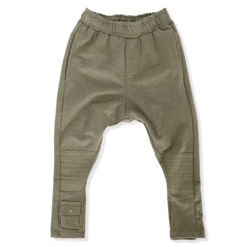 【瑞典童裝】高磅數有機棉哈倫褲9歲至10歲墨綠