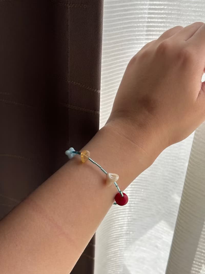 夏日小行星 串珠手鍊 琉璃 複合媒材