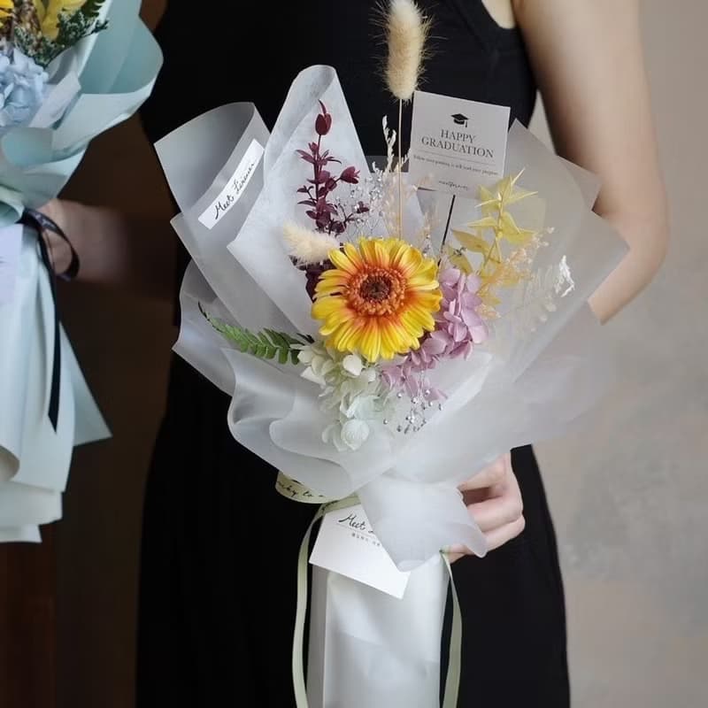 【遇見恆久】霧光花語永生業花束 共2款