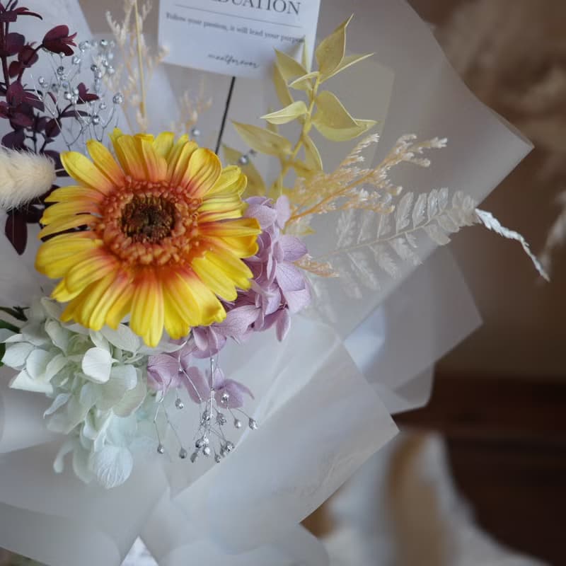 【遇見恆久】霧光花語永生業花束 共2款