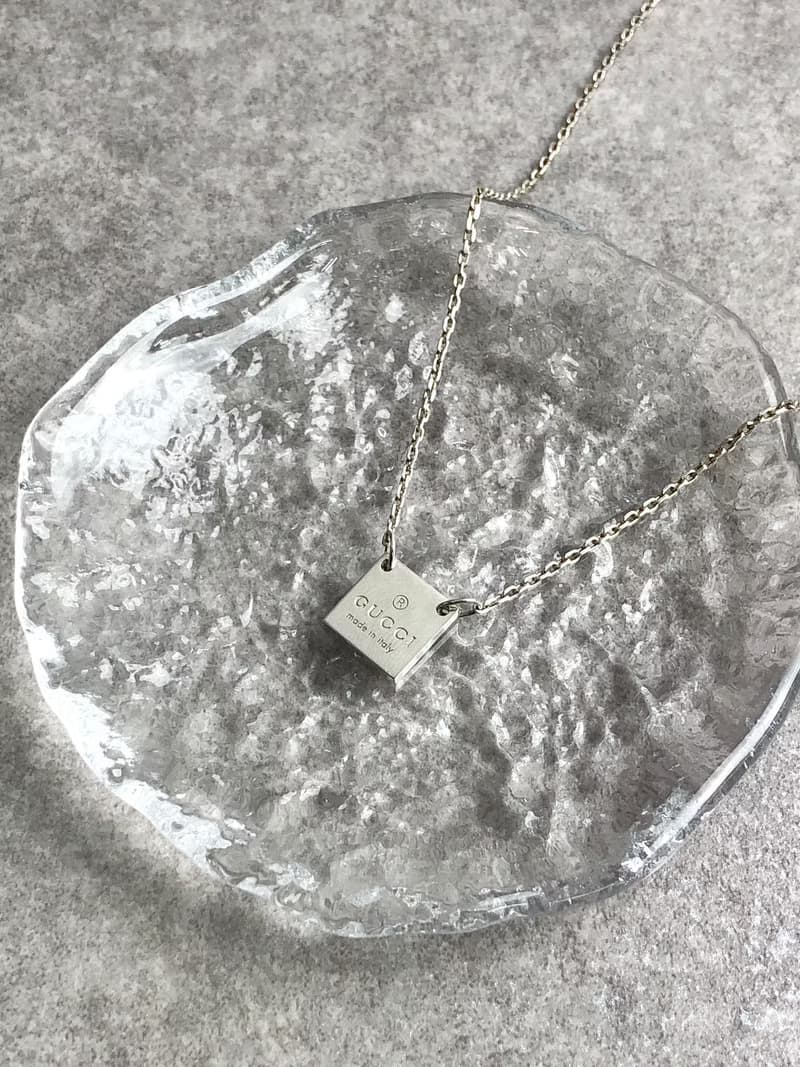 【 日本直送　名牌中古包 】GUCCI グッチ ネックレス シルバー ロゴ SILVER925 vintage ヴィンテージ オールド 78tegk