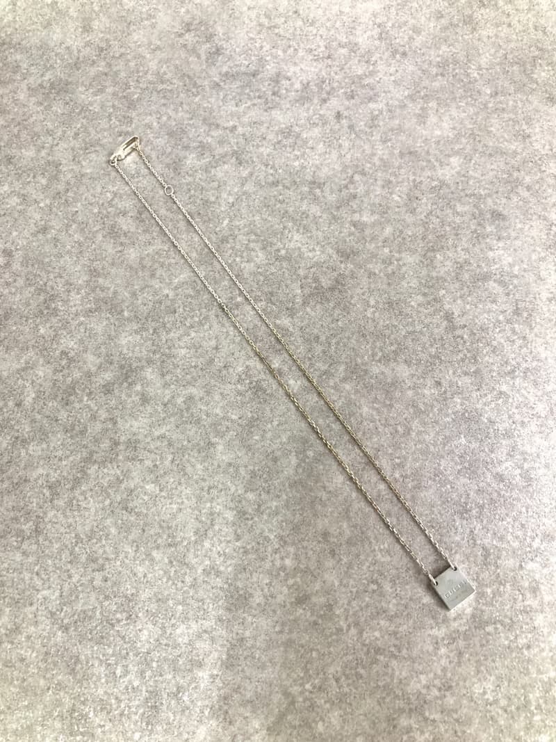 【 日本直送　名牌中古包 】GUCCI グッチ ネックレス シルバー ロゴ SILVER925 vintage ヴィンテージ オールド 78tegk