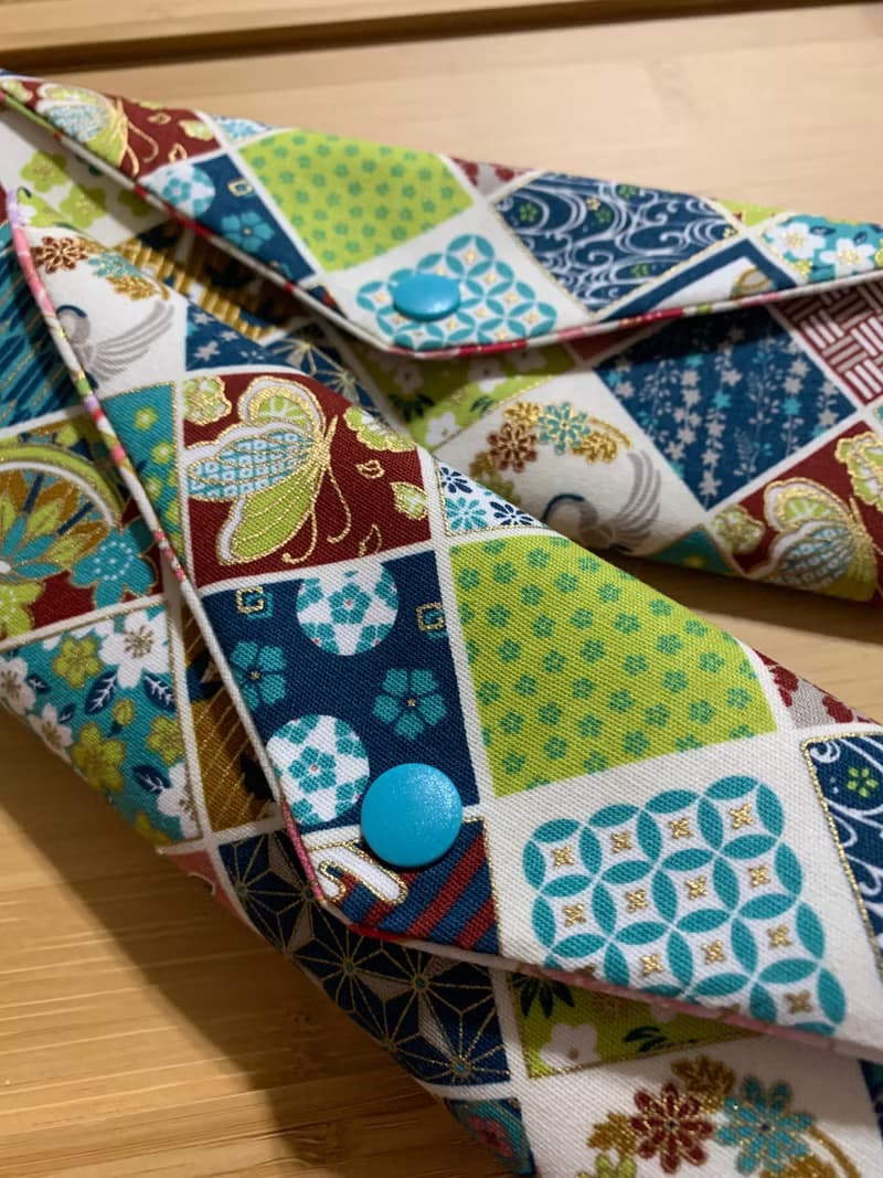 文青風環保純棉筷袋 ~ 寒梅倚窗 清新藍 日本 潮物 收納 手作餐具