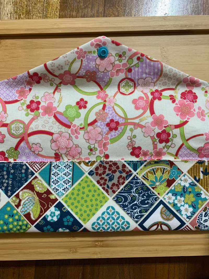 文青風環保純棉筷袋 ~ 寒梅倚窗 清新藍 日本 潮物 收納 手作餐具