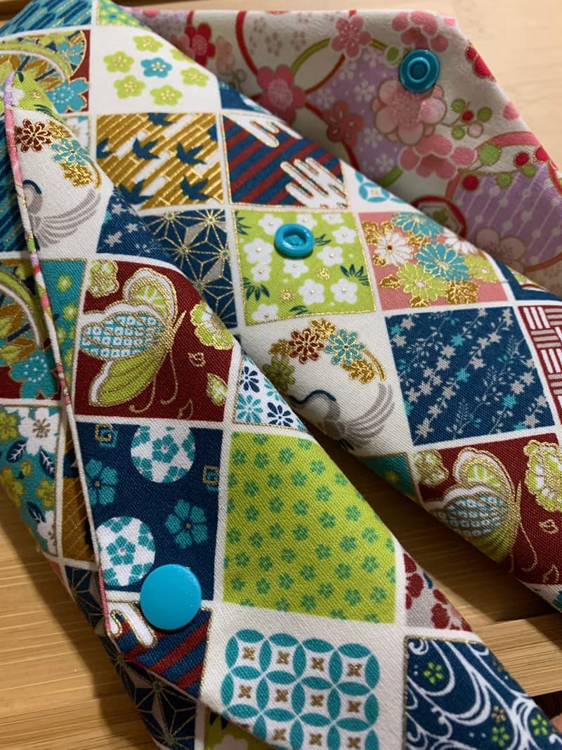 文青風環保純棉筷袋 ~ 寒梅倚窗 清新藍 日本 潮物 收納 手作餐具