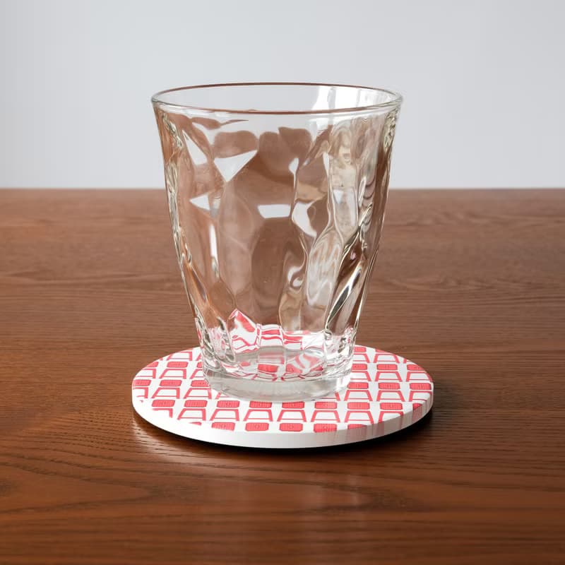 【錦源興】紅椅凳陶瓷吸水杯墊 l 底部防滑 鶯歌陶瓷製 禮物 新居