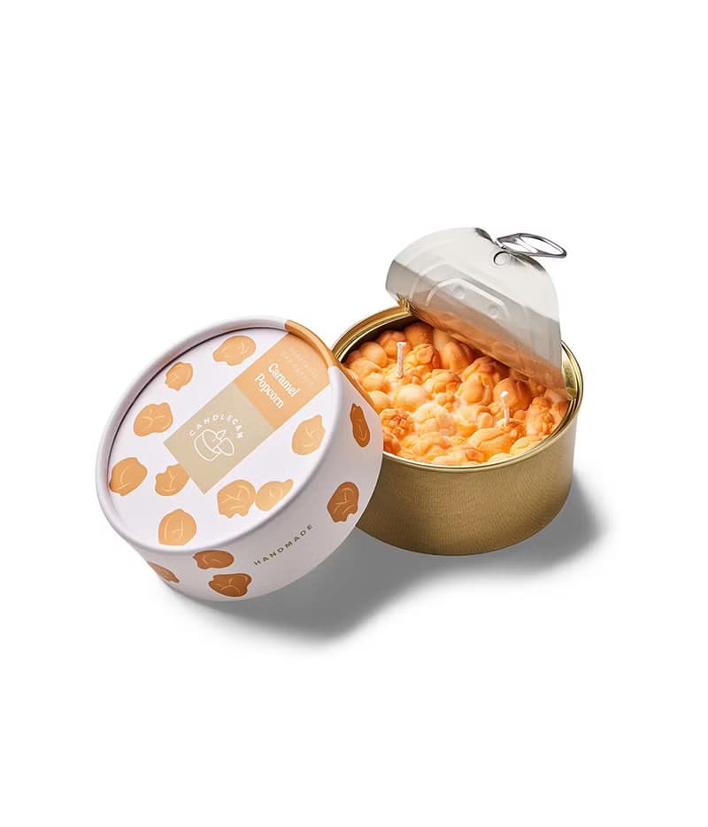 CANDLE CAN/焦糖爆米花薰香罐頭蠟燭