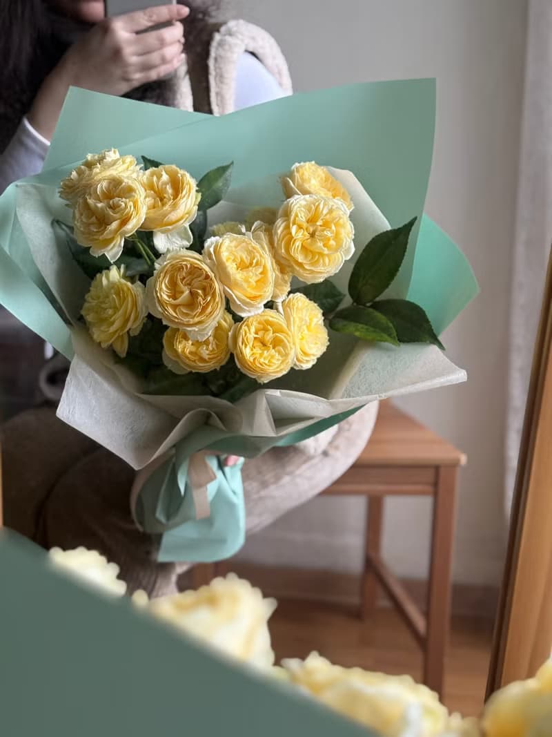庭園玫瑰花束 生日花束 畢業花束 告白花束 情人節花束