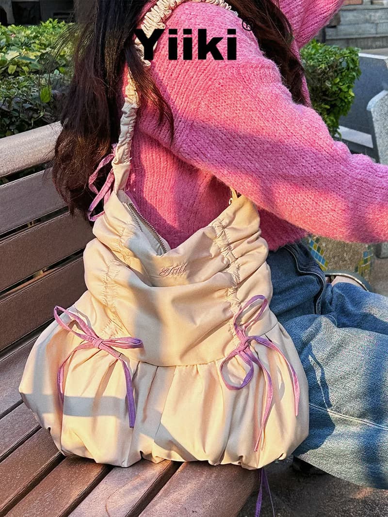 可伸縮的大包包 soufflé裙子包 可側背可單肩 大袋子