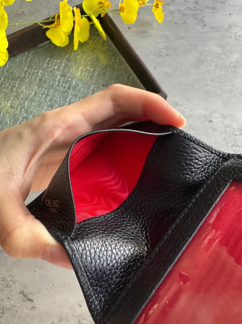 中古名牌 Celine 荔枝皮革 卡夾 卡片套 禮物 中性