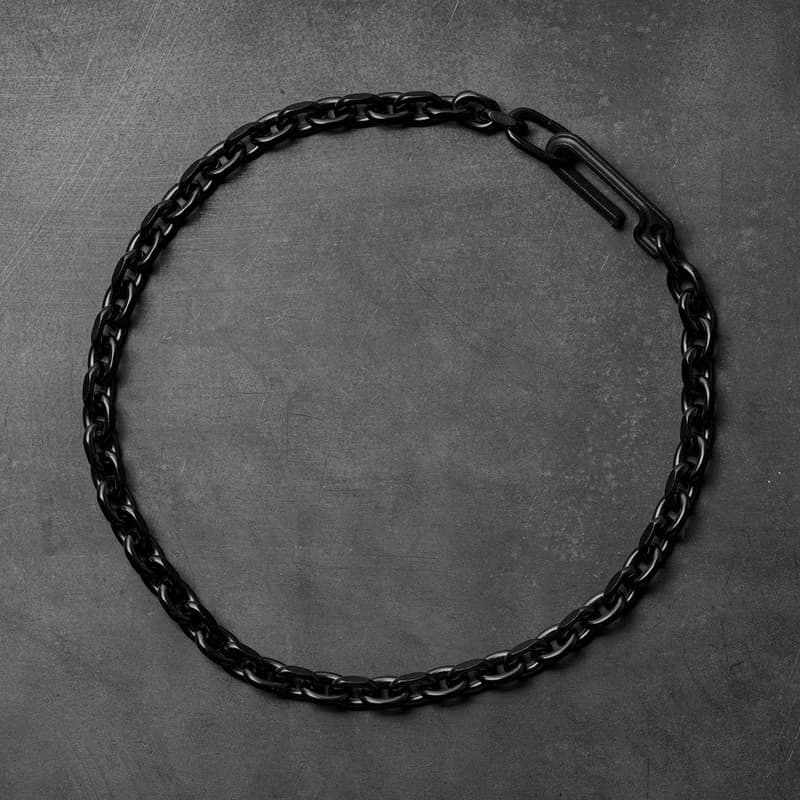 Framework Chain Necklace 鋼製項鏈_黑色