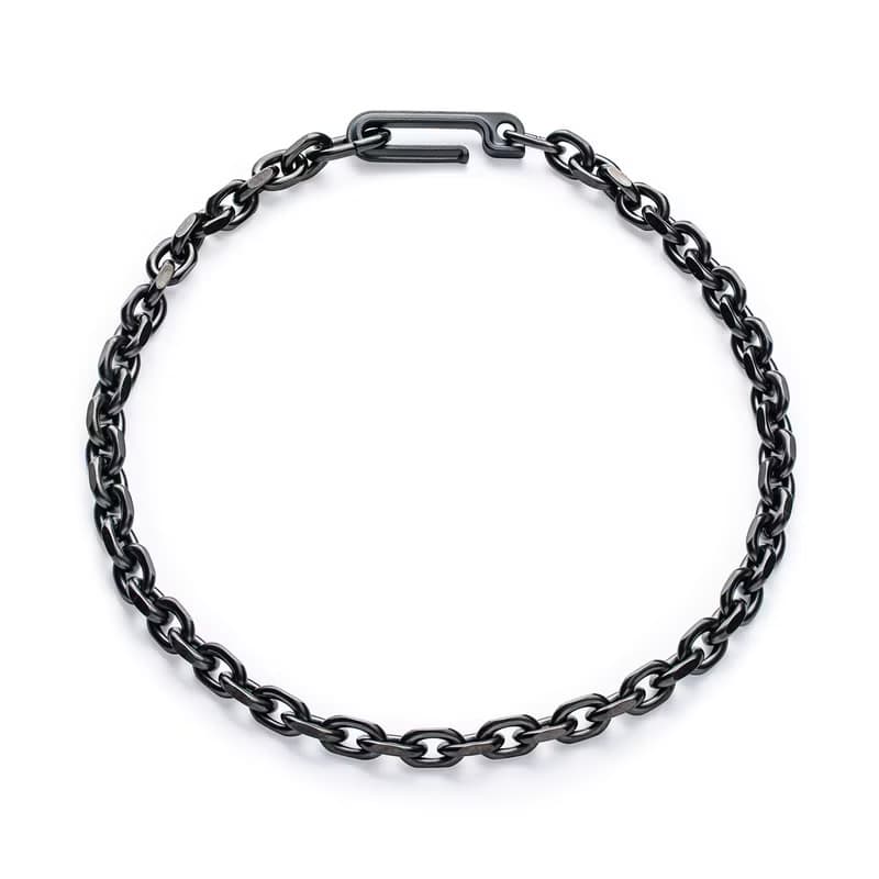 Framework Chain Necklace 鋼製項鏈_黑色