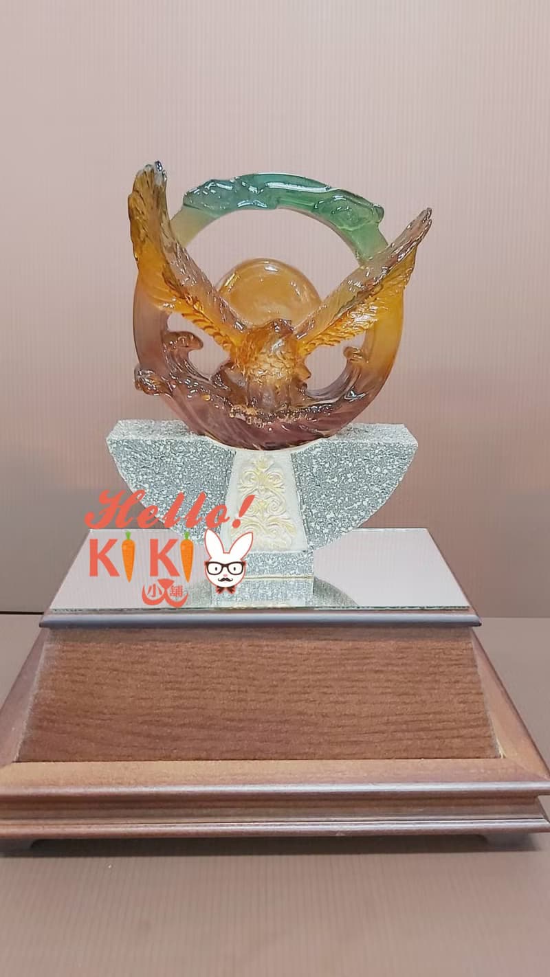 琉璃 大展鴻圖 升遷送禮 開幕送禮  喬遷禮物 退伍 新居落成禮物