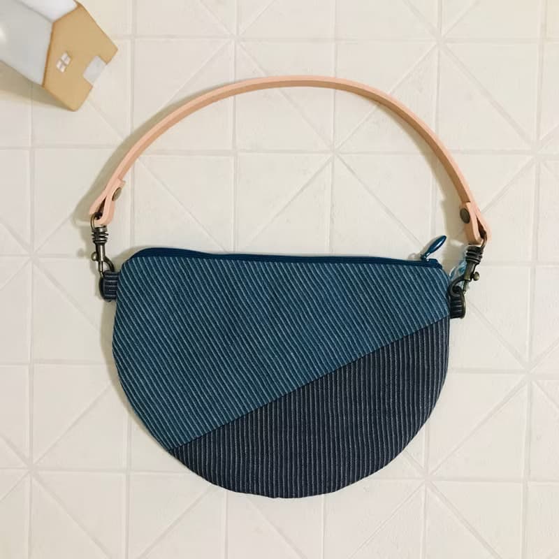 日本近江亞麻織布  手拿小D包   060422