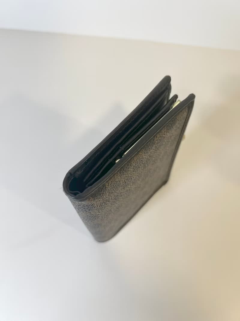 Celine黑色凱旋門短夾皮革銀包錢包 日本中古Vintage