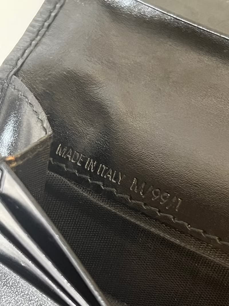 Celine黑色凱旋門短夾皮革銀包錢包 日本中古Vintage