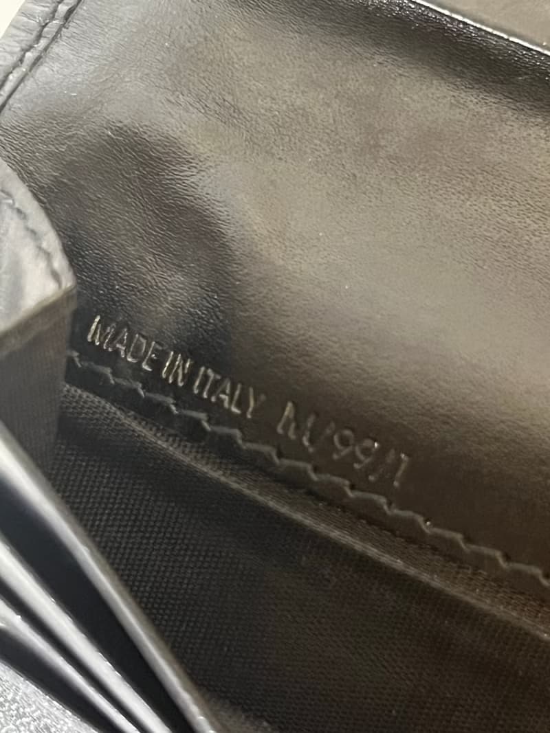 Celine黑色凱旋門短夾皮革銀包錢包 日本中古Vintage