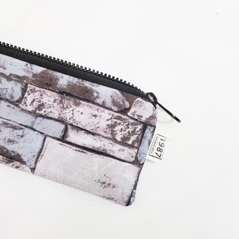 【換季特賣】【石頭紋理-紫灰】 餐具袋 環保 筆袋 刷具袋 交換禮