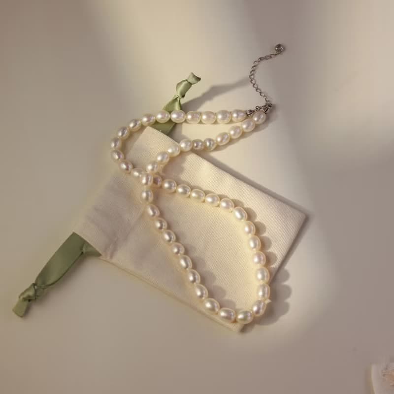 【經典優雅款】高品質天然淡水珍珠項鏈 7-8mm