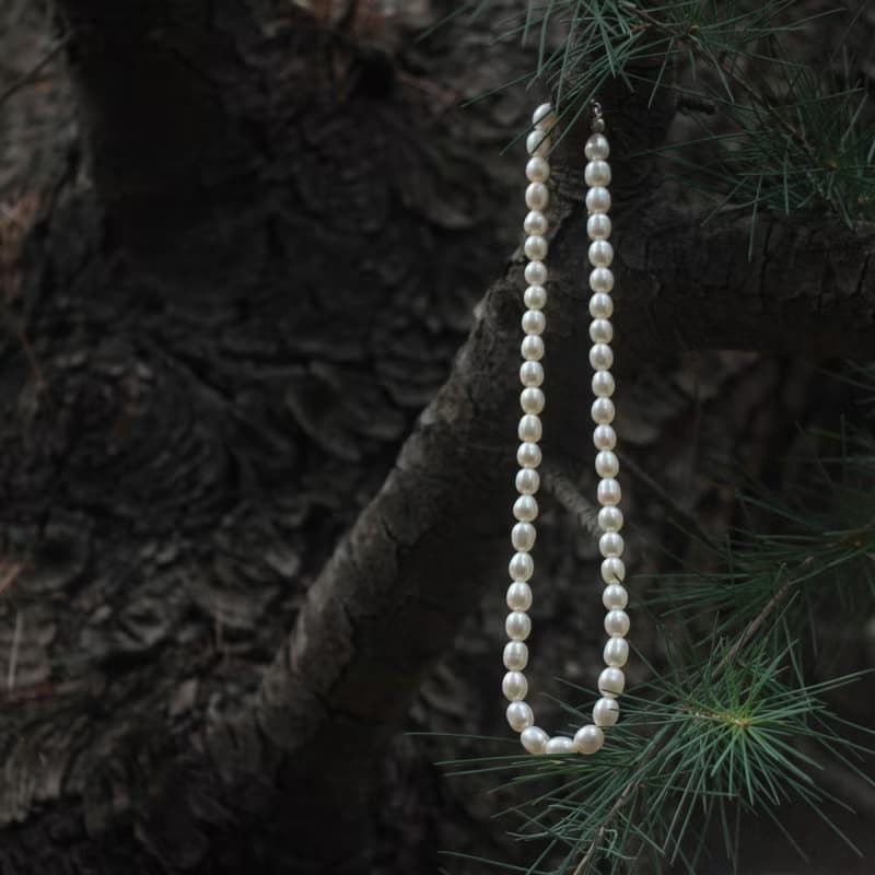 【經典優雅款】高品質天然淡水珍珠項鏈 7-8mm