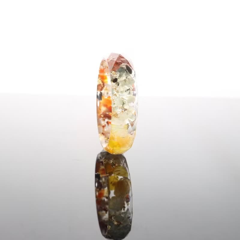 【母親節禮物】開運招財黃瑪瑙-奧剛水晶菱面寬面手環水晶療癒礦