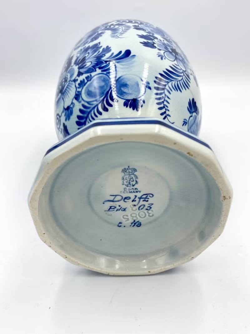 絕對古董藍色花瓶 Delft Bonnie | 三件套手繪花瓶