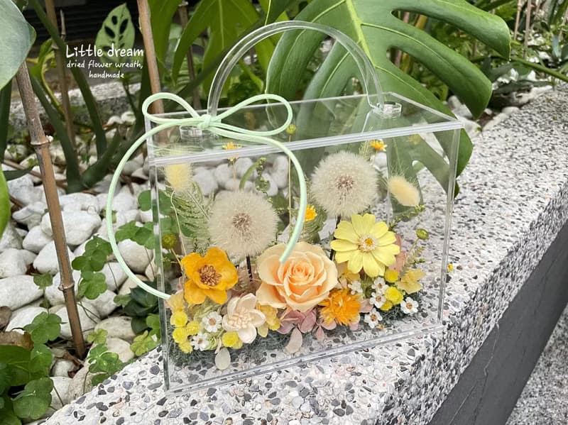 | 小夢境花藝 | 蒲公英的約定 永生花浪漫花盒 /生日禮 聖誕禮物