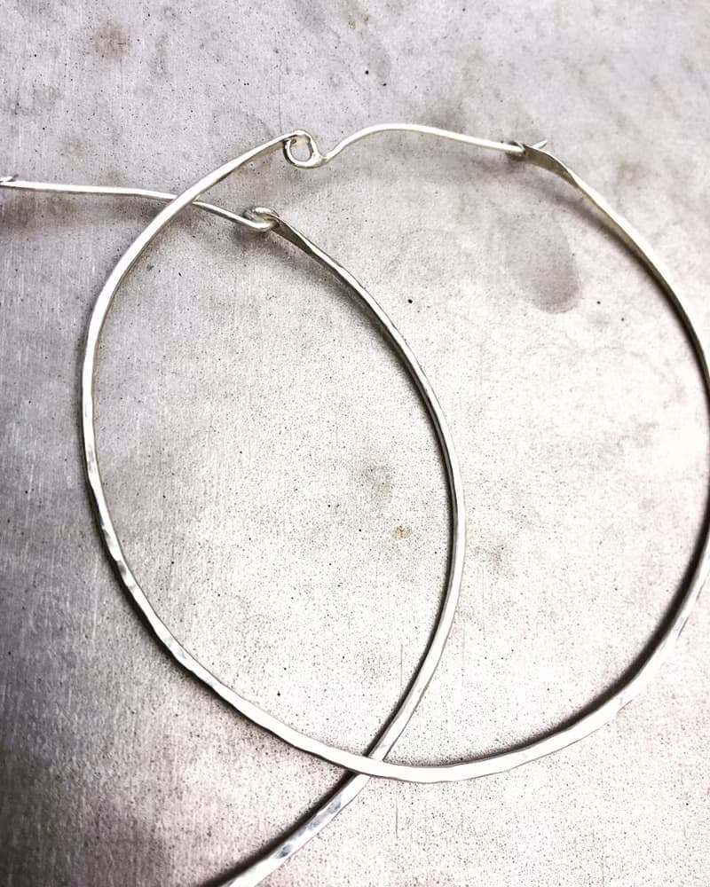 MIH 金工首飾 | 態度時尚 大圈圈 925純銀耳環 Big loop earrings