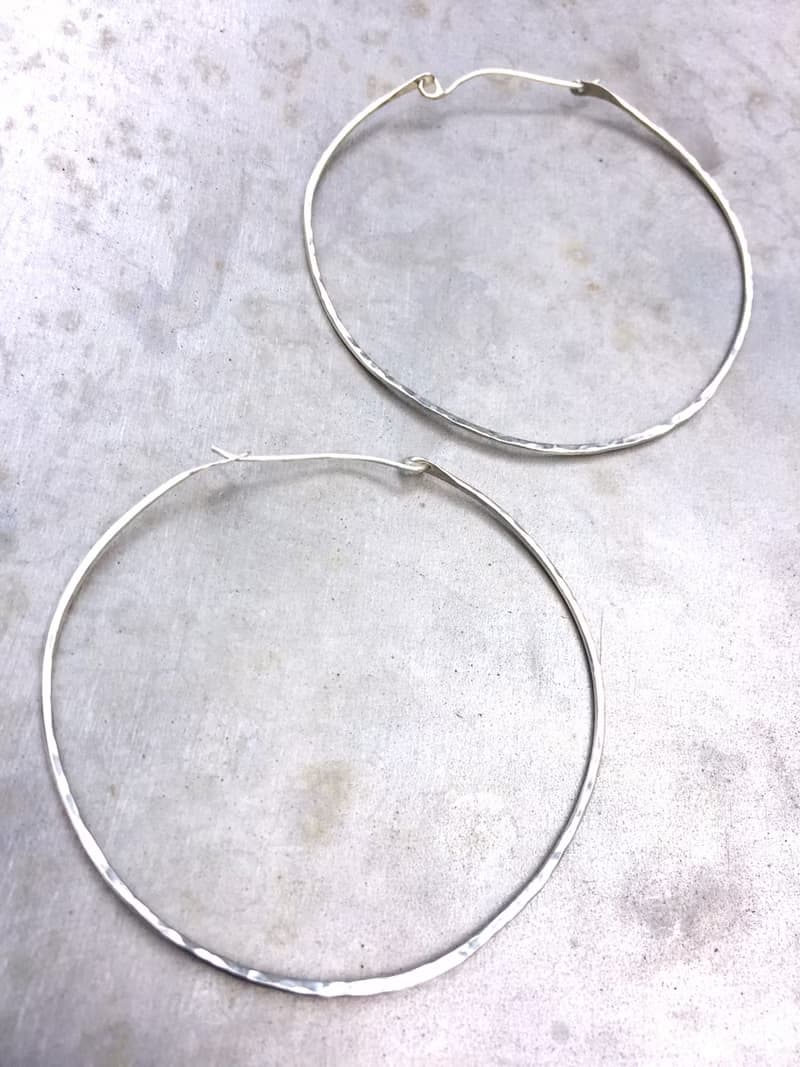 MIH 金工首飾 | 態度時尚 大圈圈 925純銀耳環 Big loop earrings