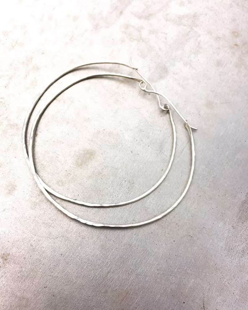MIH 金工首飾 | 態度時尚 大圈圈 925純銀耳環 Big loop earrings