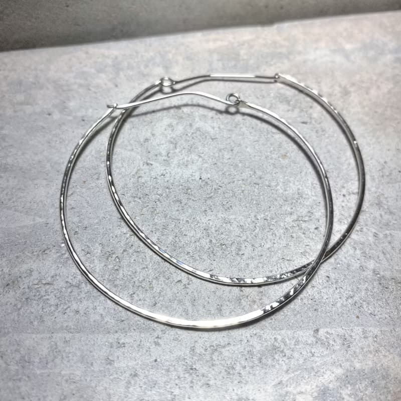 MIH 金工首飾 | 態度時尚 大圈圈 925純銀耳環 Big loop earrings