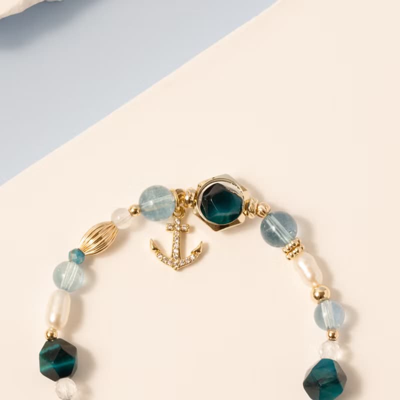 【海洋風】地中海的船舶 | 海藍寶/虎眼石 | 能量水晶/寶石/設計