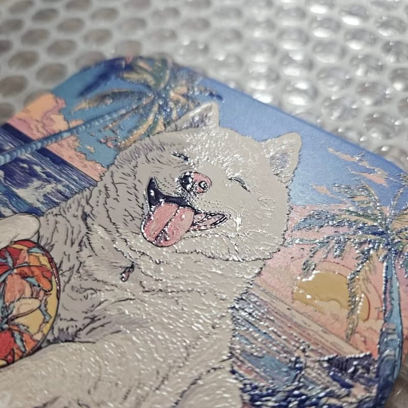 白柴沙灘-晶雕陶瓷吸水杯墊