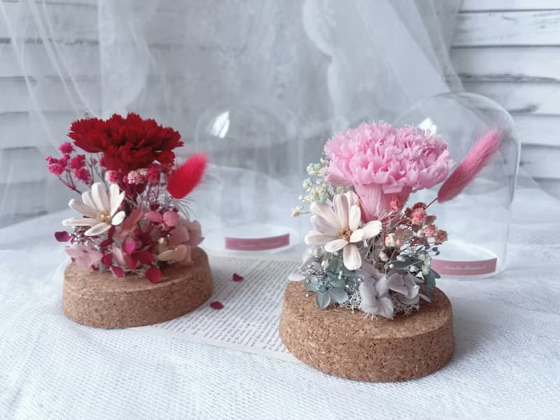 藍芯花藝 瓶中康乃馨 母親節花束 母親節 生日禮物 母親節禮盒