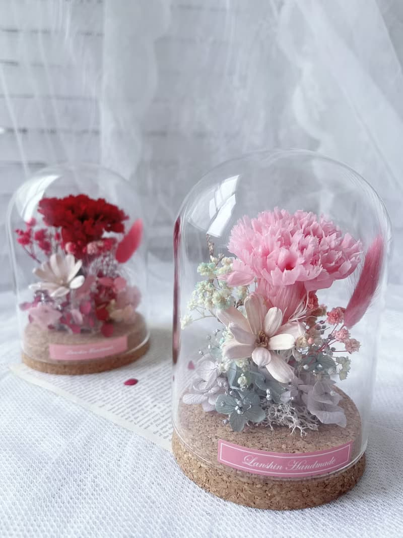 藍芯花藝 瓶中康乃馨 母親節花束 母親節 生日禮物 母親節禮盒