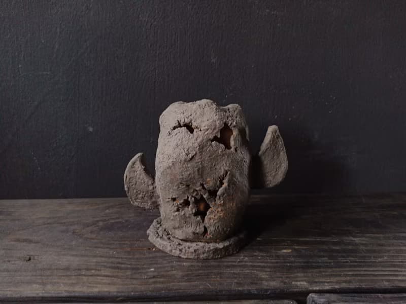 石像鬼雕像 (高10.5cm 雕塑 薰香錐 香錐罩 塔香罩 詭異)