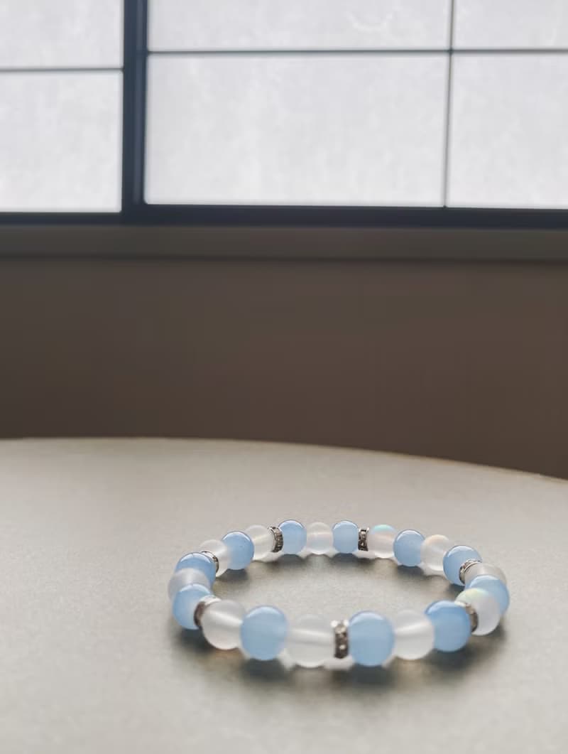 【送禮首選】紫玉髓磨砂彩光圓珠手鍊