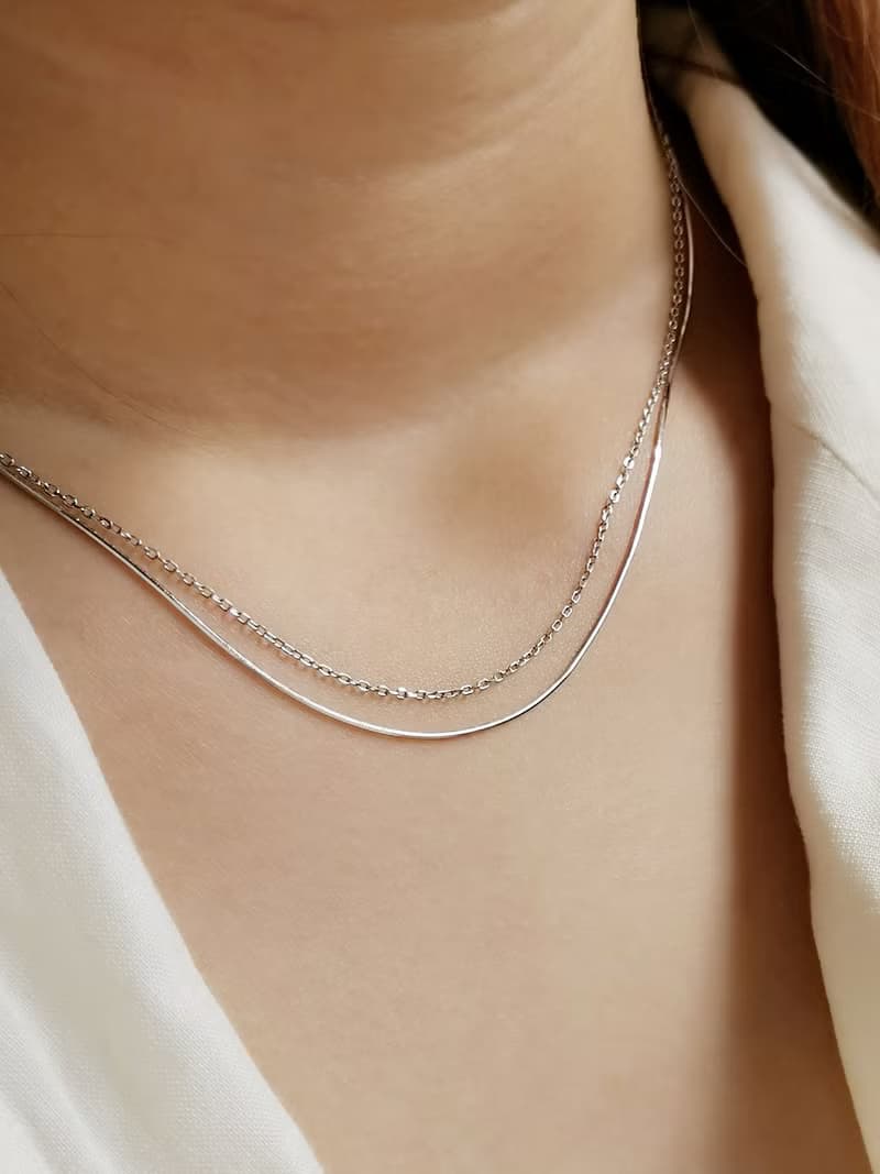 簡約雙層疊鏈 | 暑假禮物 生日禮物